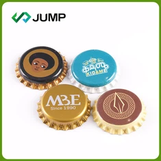 Cap coron metel wedi'i argraffu ar gyfer potel gwrw